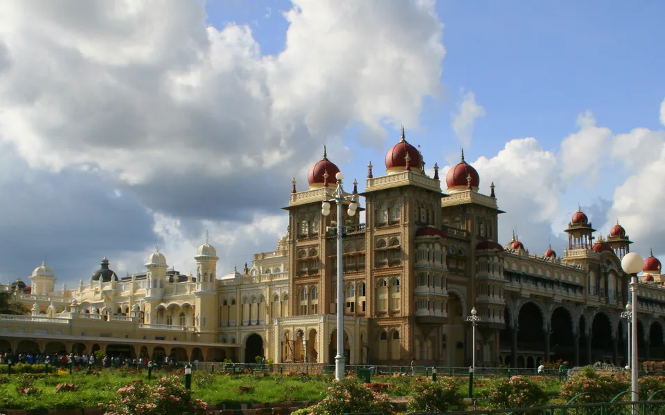 The domes and arches of Mysuru Palace.